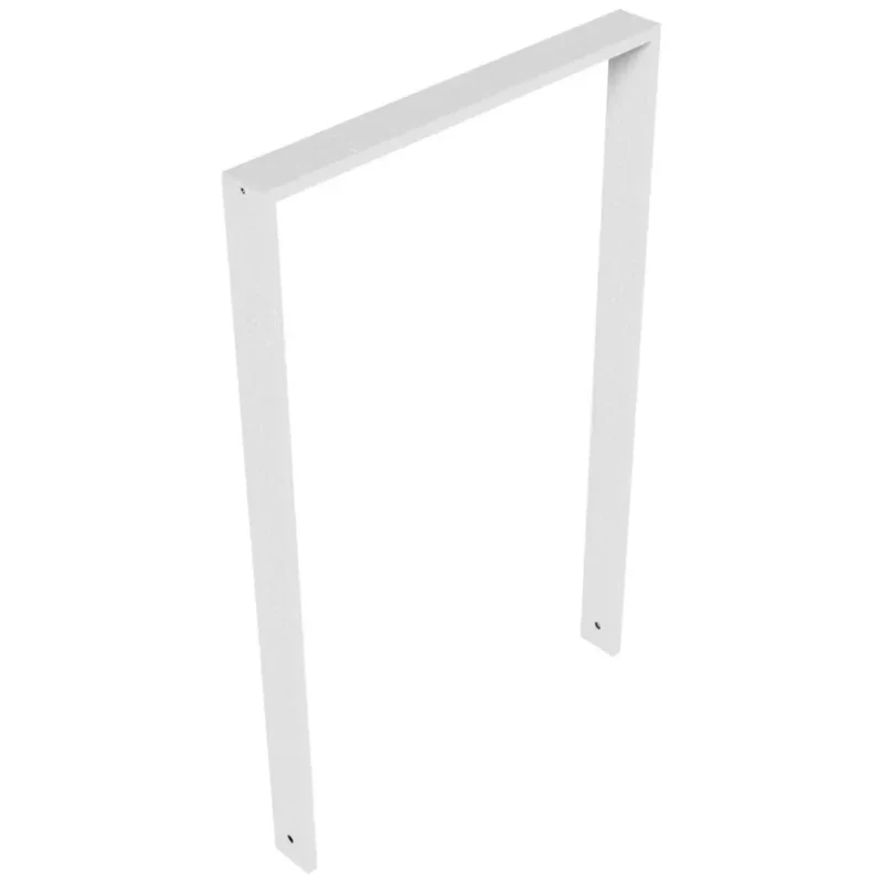 Anlehnbügel aus Vierkantrohr 80x20 mm, verzinkt, zum Einbetonieren, ohne Querholm, zum Einbetonieren