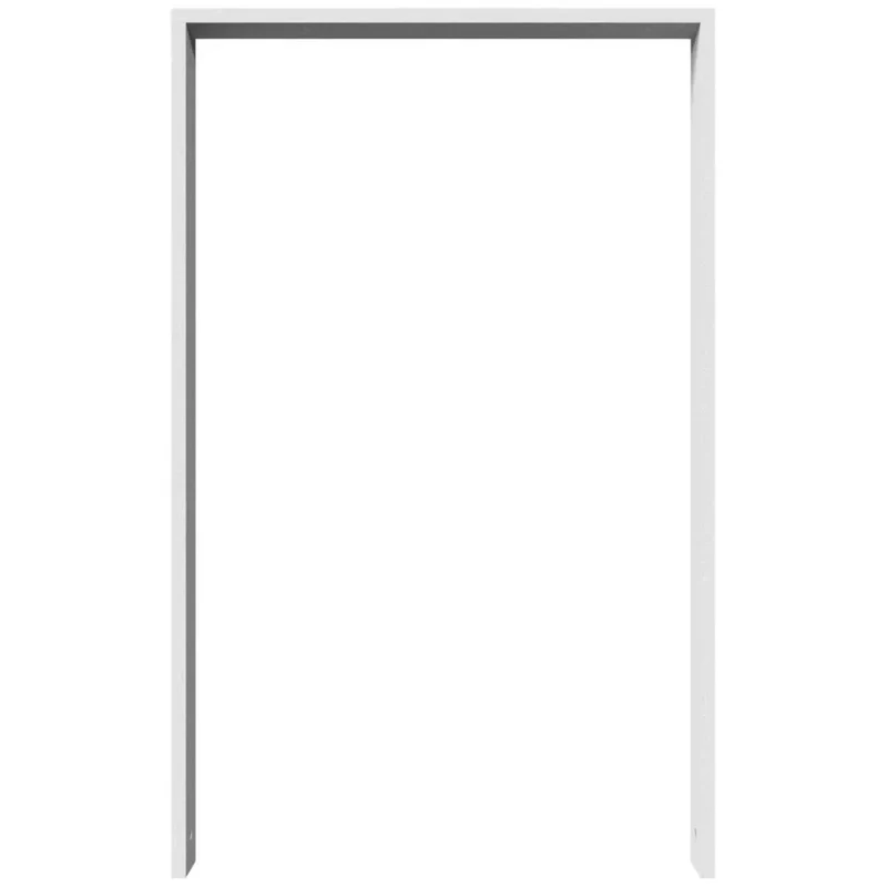 Anlehnbügel aus Vierkantrohr 80x20 mm, verzinkt, zum Einbetonieren, ohne Querholm, zum Einbetonieren