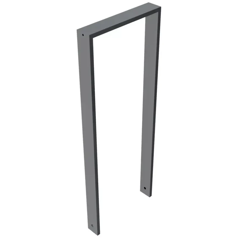 Anlehnbügel aus Vierkantrohr 80x20 mm Höhe 1,2 m zum Einbetonieren, verzinkt, zum Einbetonieren, DB 703, ohne Querholm