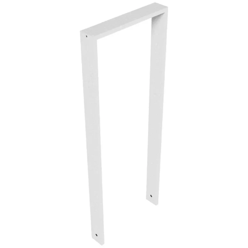 Anlehnbügel aus Vierkantrohr 80x20 mm, Breite 450 mm, zum Einbetonieren, verzinkt, zum Einbetonieren, ohne Querholm
