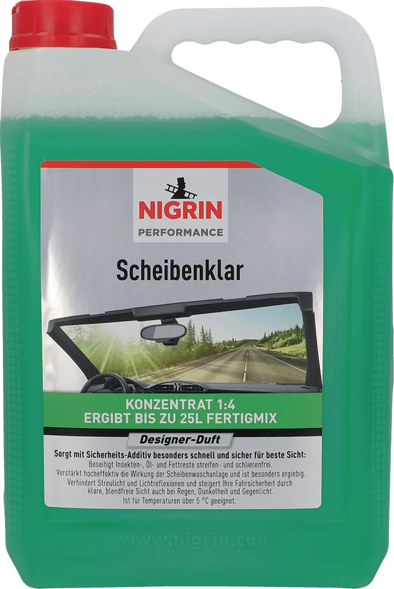 NIGRIN Scheibenreiniger Performance Scheibenklar Konzentrat 5 l Kanister