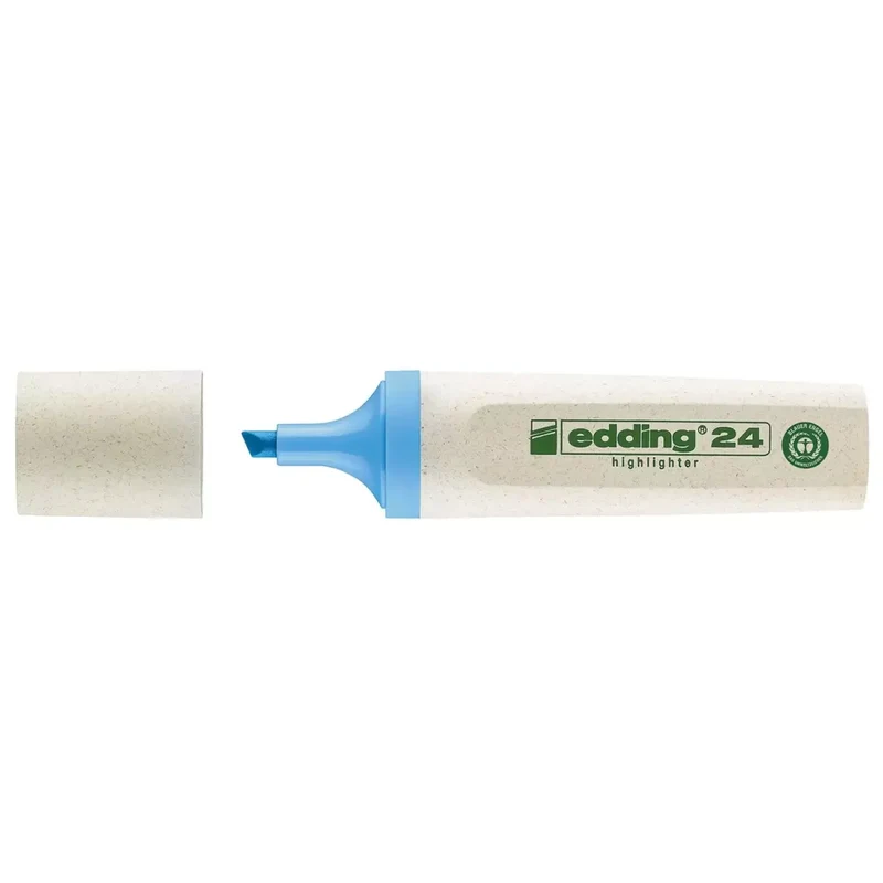 24 EcoLine Textmarker - nachfüllbar, hellblau