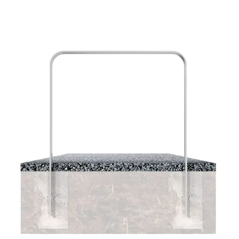 Flachstahlbügel 80x12 mm, zum Einbetonieren, verzinkt, zum Einbetonieren, ohne Querholm