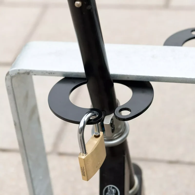 Scooter-Parker, 5 Einstellplätze, feuerverzinkt, H 400 x B 800 x T 70 mm, zum Aufdübeln