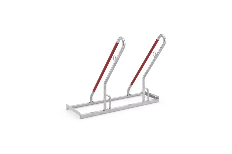 Fahrradparksystem 0502 XBF mit Anlehnbügel fur 2 Fahrräder, Radabstand 500 mm, Einseitig, B.1000xH.856xT.795, Stahl feuerverzinkt