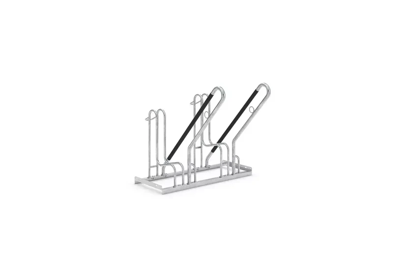Fahrradparksystem 4702 XBF mit Anlehnbügel fur 2 Fahrräder, Reifenbreite Max.64 mm, Einseitig, B.1000xH.856xT.867, Stahl feuerverzinkt