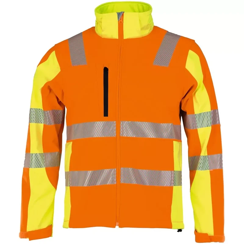 Warnschutz-Softshelljacken Prevent Farbe warnorange/warngelb, Gr.XL