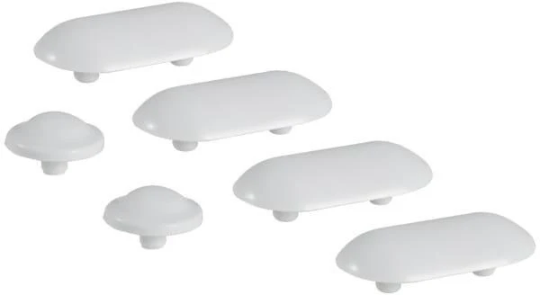 GEBERIT Set Puffer für WC-Sitz Prima CDI – 6 Stück, grau, zum Stecken