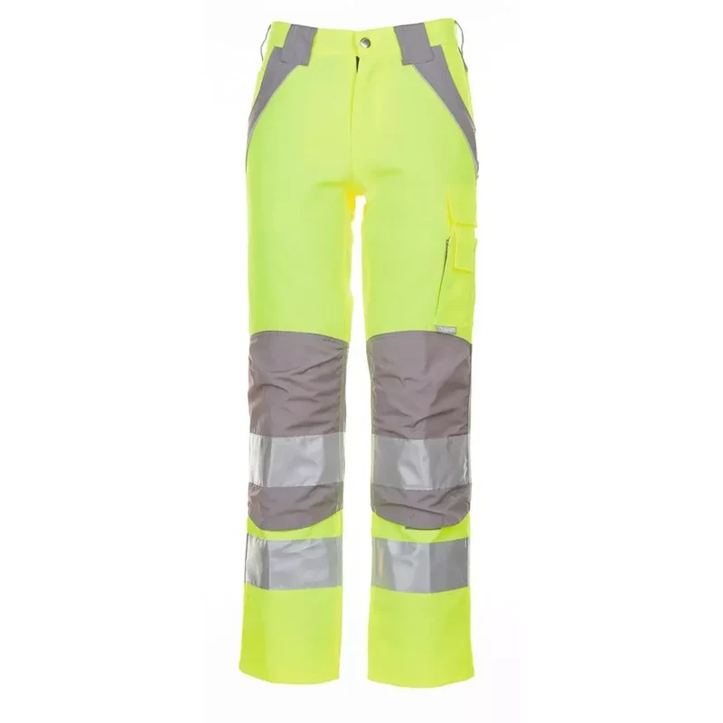 Warnschutz-Bundhose Plaline, Farbe gelb/zink, Gr. 56