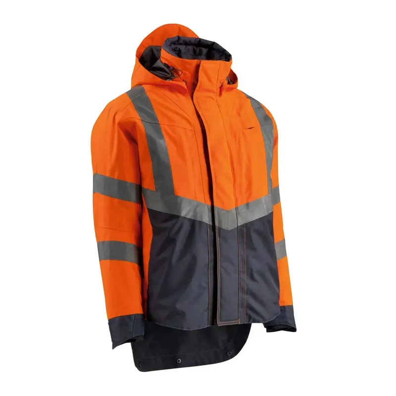 Warnschutz-Jacken Harlow, FarbeHiVis orange/schwarzblau, Gr.. L