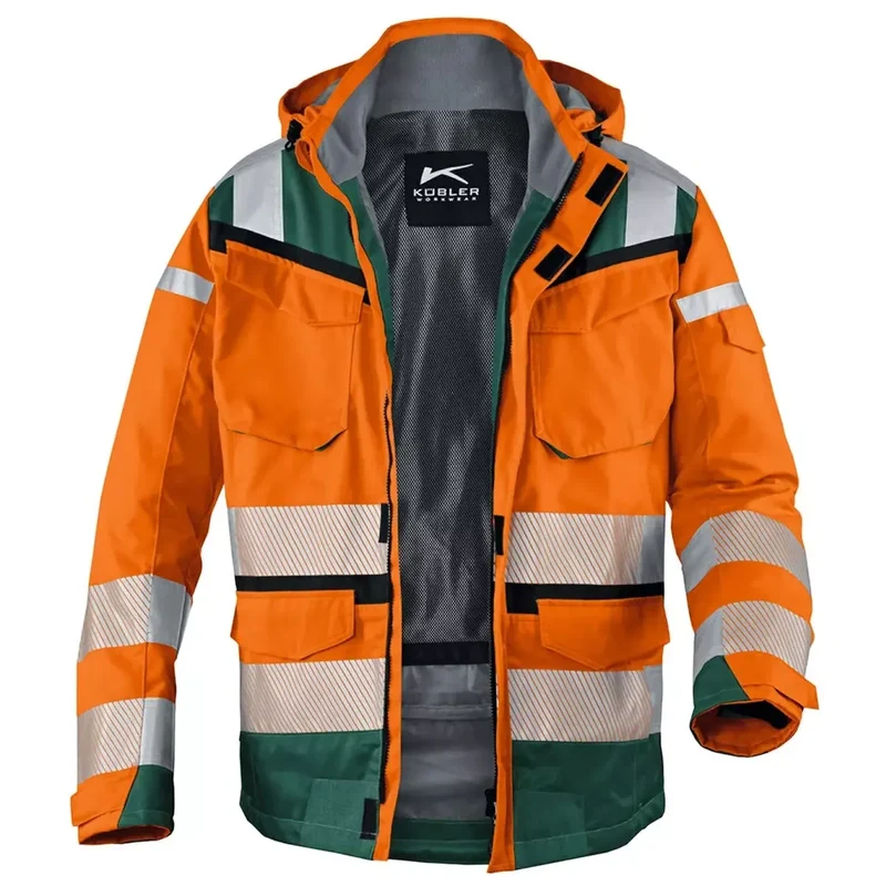 Warnschutzparka Reflectiq, Farbe Farbe warnorange/moosgrün,Gr.2XL