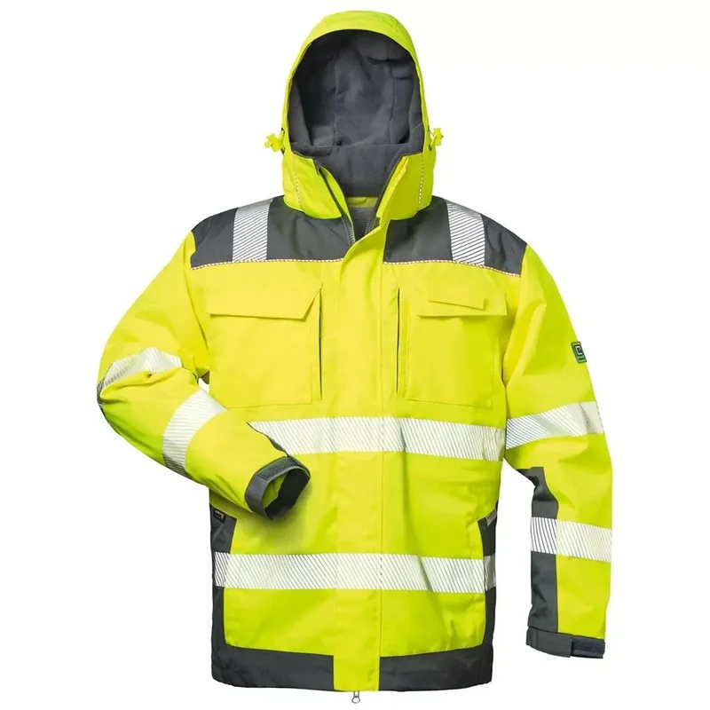 Warnschutzjacke Rufus, Farbe HiVis gelb/grau, Gr.L