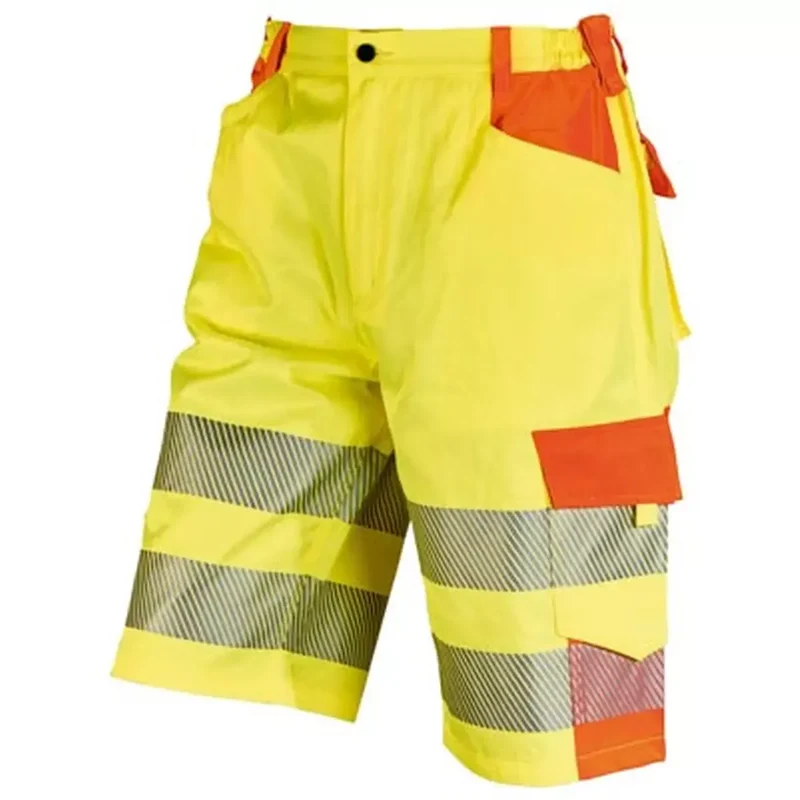 Warnschutz-Bermuda YO-HiViz, Farbe gelb/orange, Gr.48