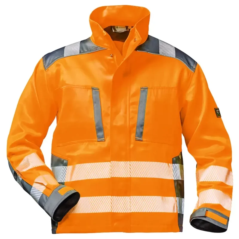 Warnschutz-Bundjacke Straßburg, Farbe HiVis orange/grau, Gr.M