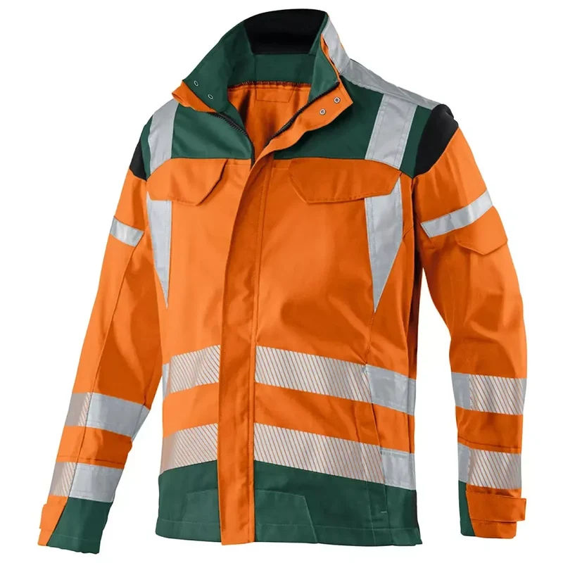 Warnschutz-Bundjacke REFLECTIQ, Farbe warnorange/moosgrün, Gr.62