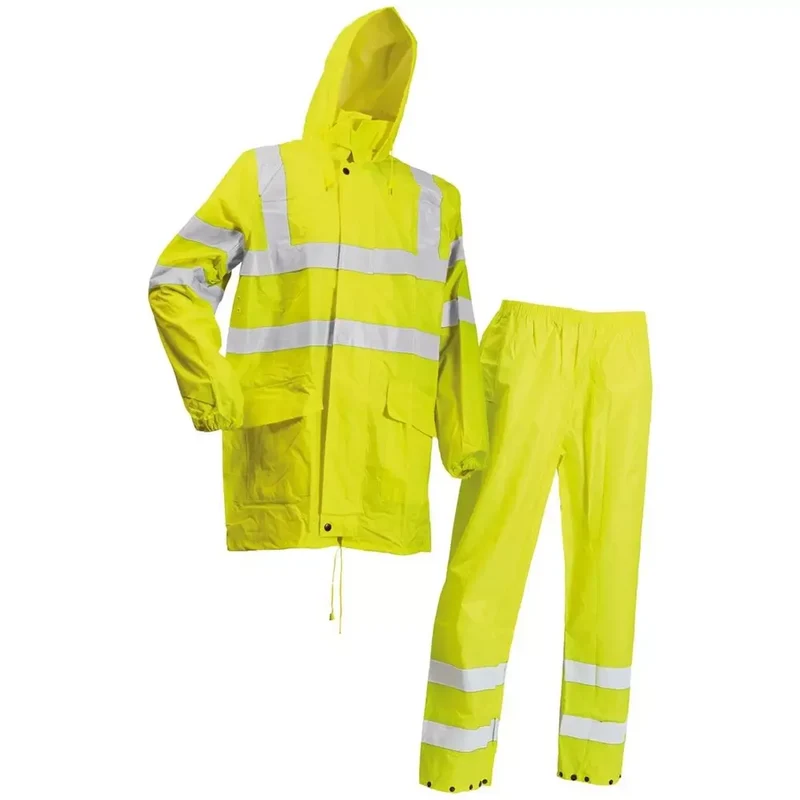 Warnschutz-Regenset LR40552, Farbe gelb, Gr.S