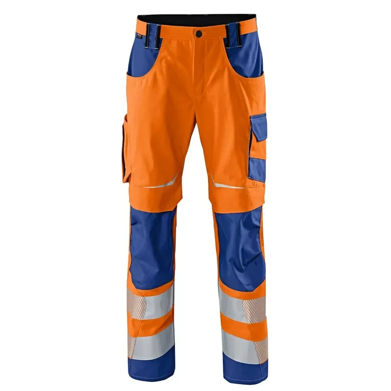 Warnschutz-Bundhose Reflectiq, Farbe warnorange/kornblumenblau, Gr.62