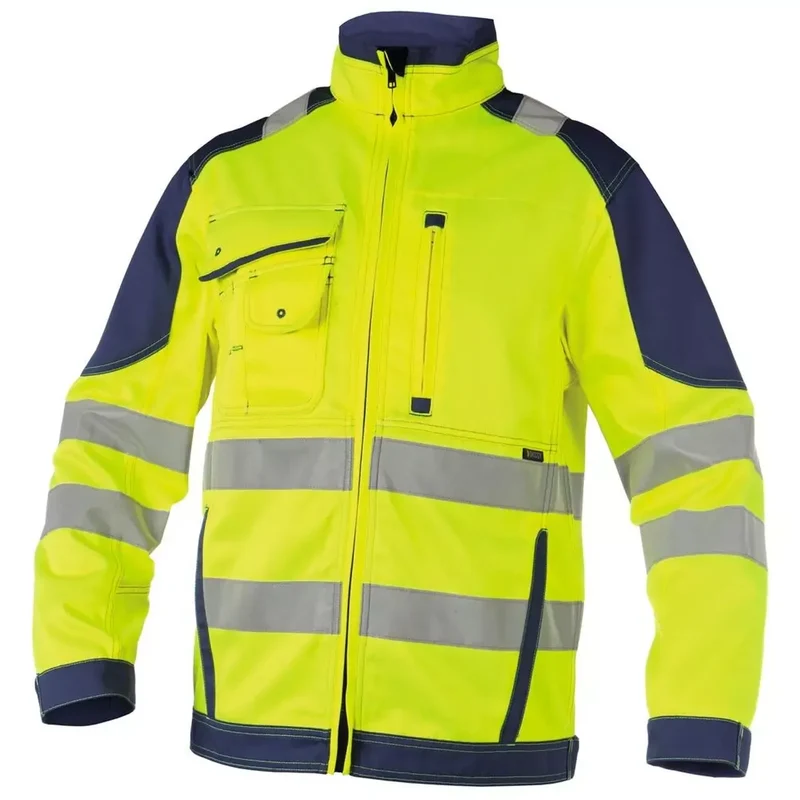 Warnschutz-Jacke Orlando, Farbe neongelb/dunkelblau, Gr. L