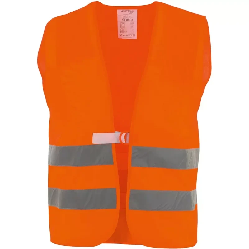 Warnweste, Größe universal, orange, 100 Polyester