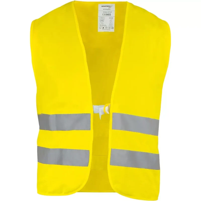 Warnweste, Größe universal, gelb, 100 Polyester