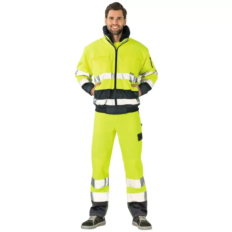 Planam Comfort-Warnschutzjackegelb/marine Gr.XL