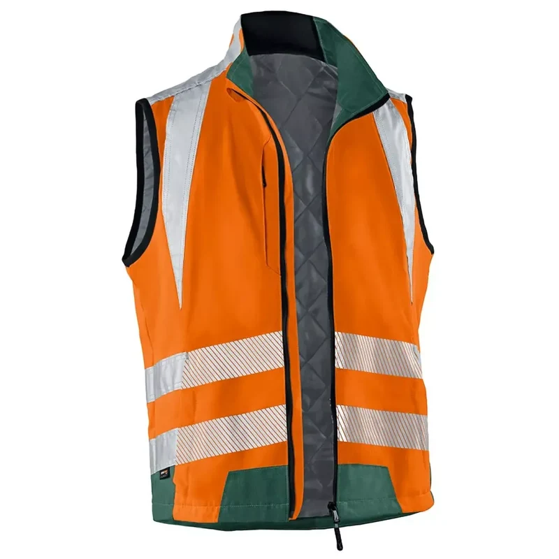 Warnschutzwesten Reflectiq, Farbe warnorange/moosgrün, Gr.2XL